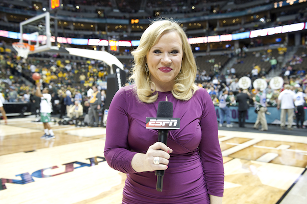 ESPN reporter Holly Rowe. 
