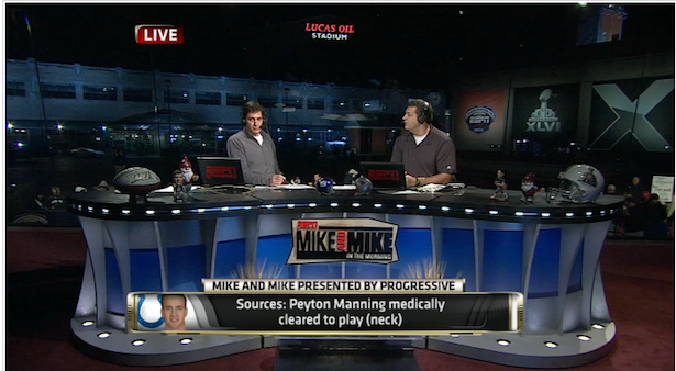 Photo of Mike & Mike producer Chapman on making the show during SB Week