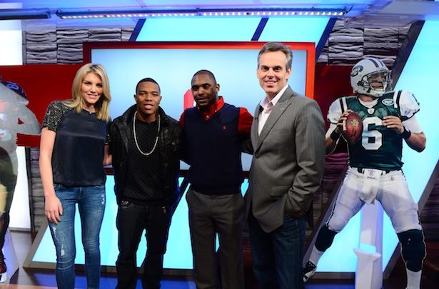 Photo of NFL stars Ray Rice and Ahmad Bradshaw visit Bristol, herald debut of ESPN Sports Connection