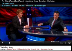 Photo of ESPN’s Alexi Lalas drops soccer knowledge on Stephen Colbert
