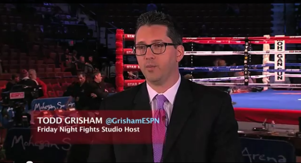 Photo of New Friday Night Fights studio host Todd Grisham joins show on the road, reflects on his journey to ESPN