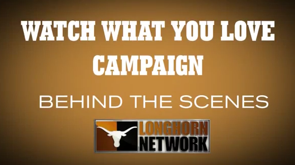 Photo of Longhorn Network’s latest series of ads includes Ricky Williams as a yoga instructor