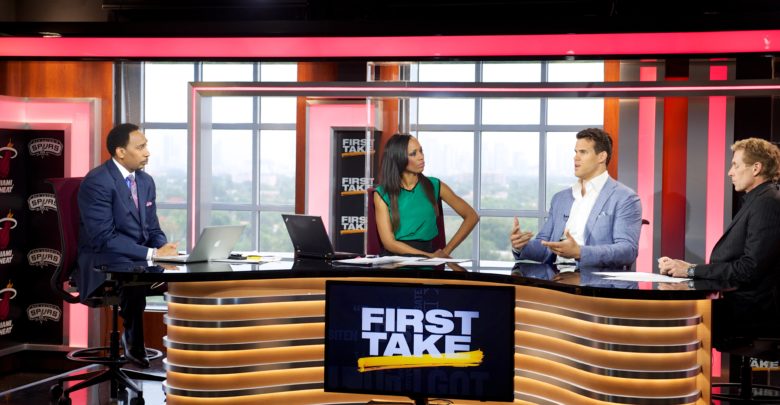 Photo of Cari Champion and the First Take crew take the show on the road for NBA Finals
