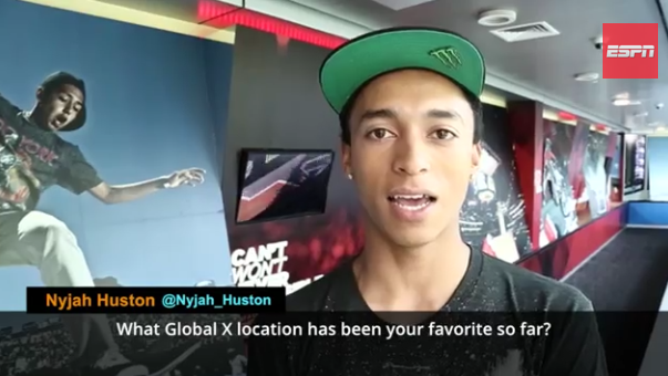 Photo of Before he leaps into X Games Munich, Street League star Nyjah Huston negotiates the ESPN Car Wash