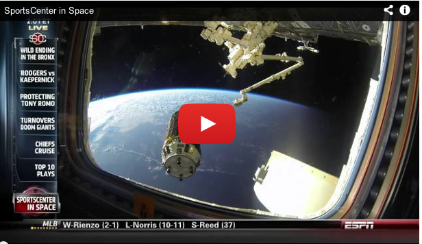 Photo of Astronaut Chris Cassidy introduces SportsCenter’s ‘Top 10 Plays’ from 240 miles above Earth