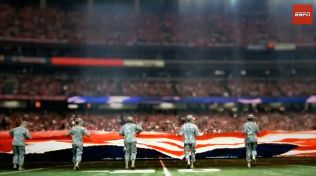 Photo of Monday Night Football’s Veterans Day telecast filled with tributes to the military