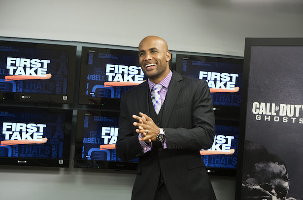 Photo of Actor Boris Kodjoe, a former collegiate tennis star, reviews the year in sports on First Take