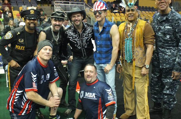 Photo of Village People upstaged by ESPN engagement during Wounded Warriors game halftime show