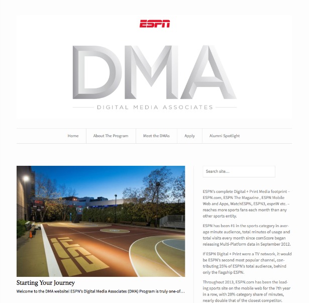 ESPN's Digital Media Associates program offers opportunities for