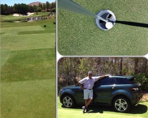 Photo of Ace anchor Jay Harris wins a car with hole-in-one