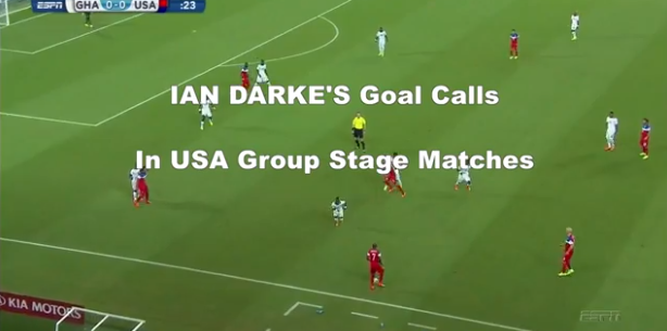 Photo of An Ian Darke “sizzle reel”:  His goal calls from U.S. group stage World Cup matches