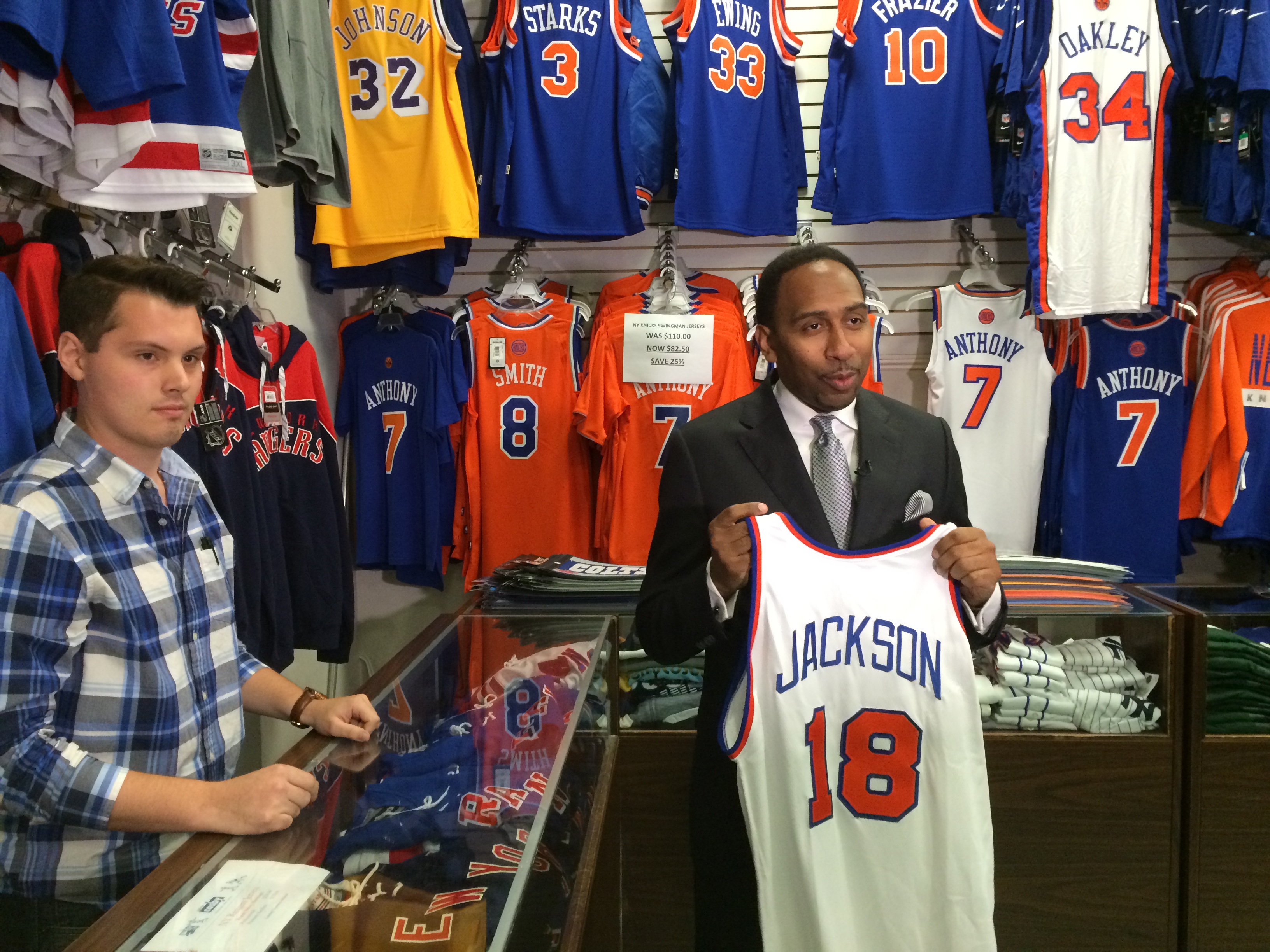 phil jackson knicks jersey