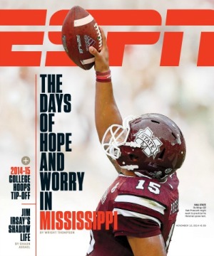 The cover of the Nov. 10 issue of ESPN The Magazine, on newsstands now.