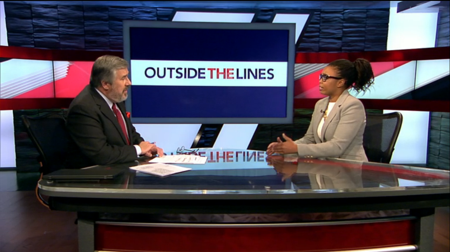 Outside The Lines host Bob Ley and ESPN.com national columnist Jemele Hill discuss her interview with Janay Rice, wife of former Baltimore Ravens running back Ray Rice. (ESPN)
