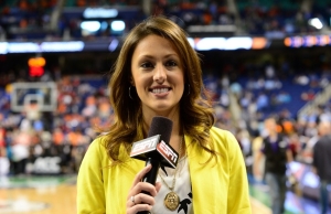 While reporting from various sports venues, ESPN's Allison Williams will be using conventional means of flying to assignments.  (Phil Ellsworth/ESPN Images)