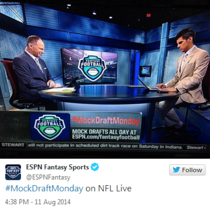 espn com fantasy football mock draft