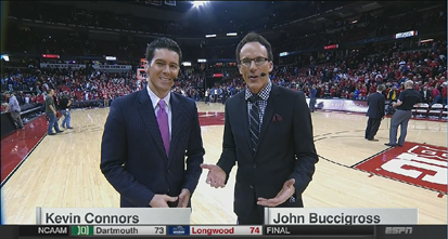 The 11 p.m. ET SportsCenter originated from the Kohl Center on the campus of the University of Wisconsin.