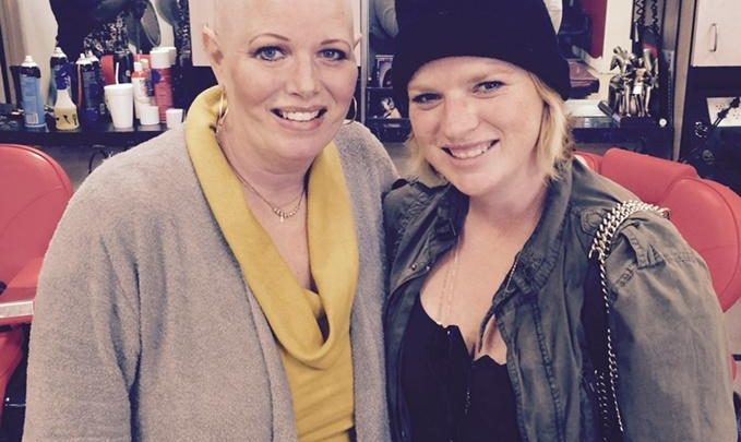 Photo of Beautifully bald, Shelley Smith continues her battle with cancer