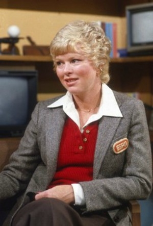 1981: Rhonda Glenn, the first female anchor for SportsCenter. (ESPN)