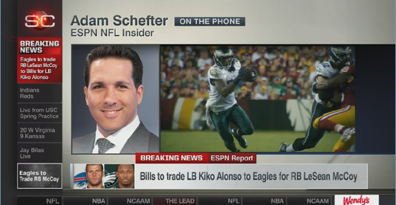 Photo of Schefter weathers storm to break McCoy story from his car