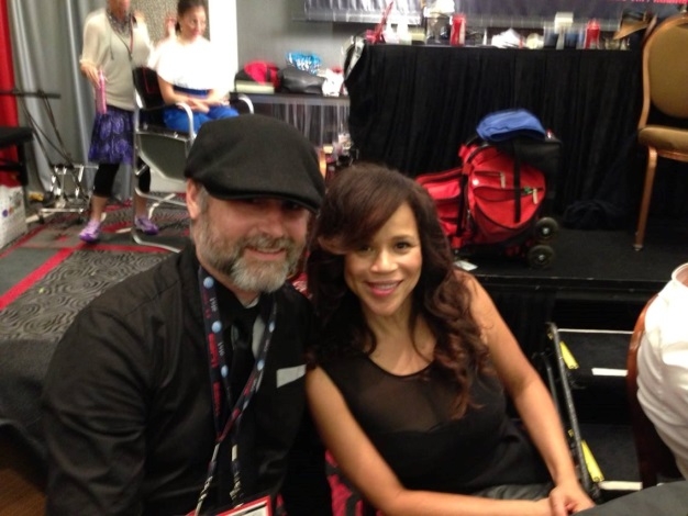 Norm Whitehurst and actress Rosie Perez. (Photo courtesy Norm Whitehurst)