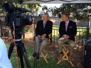 Commentators Andy North and Tom Rinaldi.