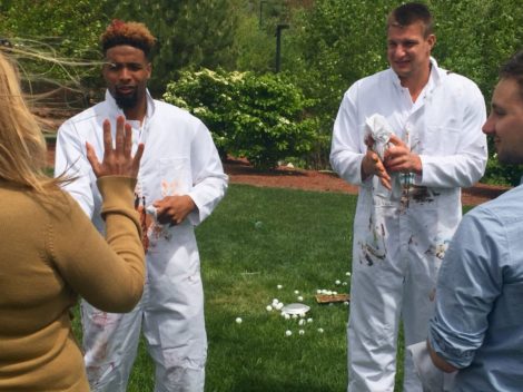 Gronk & OBJ have a jam-packed day