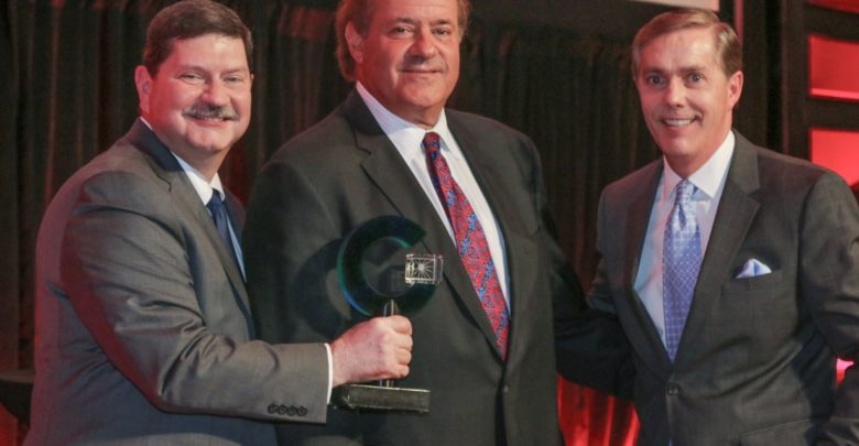 Photo of Chris Berman inducted into Cable Hall of Fame