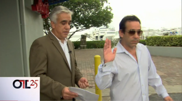In April 2013, ESPN's Pedro Gomez (left) confronted Tony Bosch with questions about Bosch's possible role in baseball's PED scandal in this excerpt of an interview that aired on Outside The Lines.   