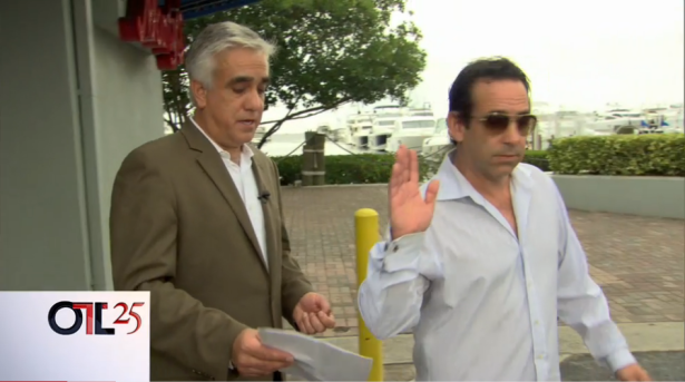 In April 2013, ESPN's Pedro Gomez (left) confronted Tony Bosch with questions about Bosch's possible role in baseball's PED scandal in this excerpt of an interview that aired on Outside The Lines.
