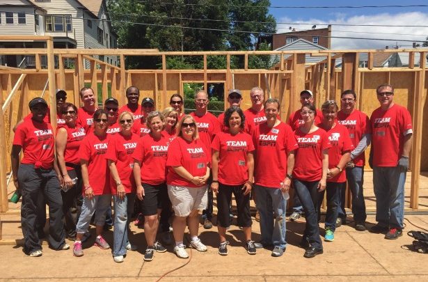 Photo of ESPN employees participate in latest Habitat for Humanity build in New Britain
