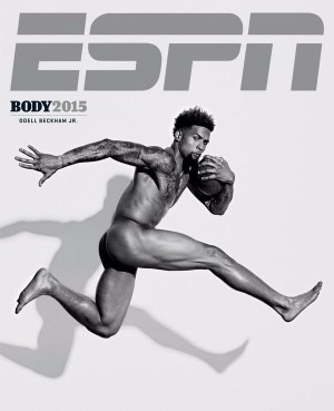 New York Giants WR Odell Beckham Jr.'s Body Issue cover.