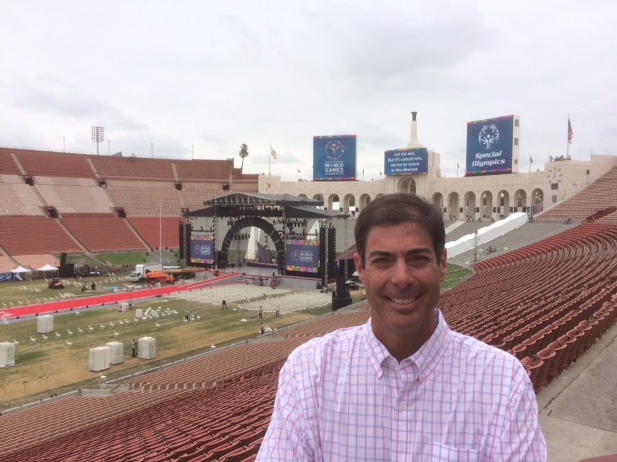 Lorenzo LaMadrid at the Special Olympics World Games in Los Angeles.: "I’m most looking forward to seeing the excitement and pride on the faces of all the athletes as they enter the LA Coliseum to watch the amazing Opening Ceremony show that has been prepared for them."