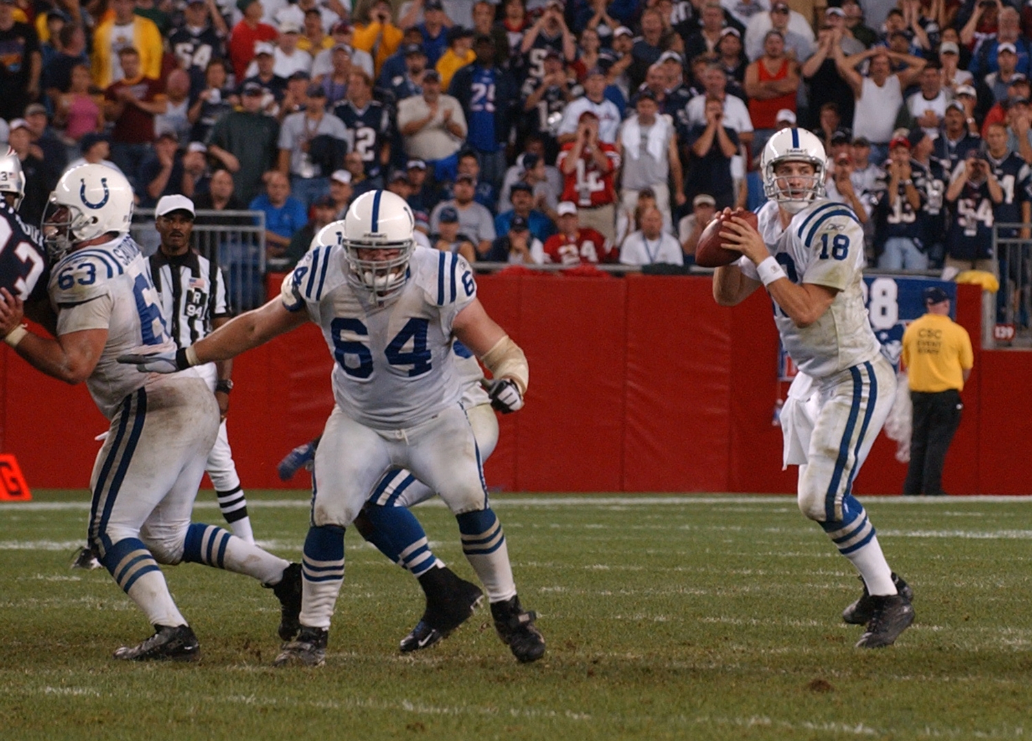 Jeff Saturday (63) played 13 seasons with the Indianapolis Colts (1999-2011). (Photo courtesy Ida Mae Astute)