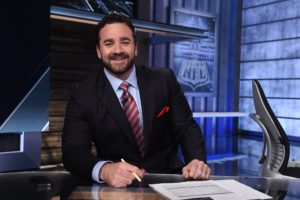 Jeff Saturday on the set of NFL Live. (Joe Faraoni/ESPN Images)