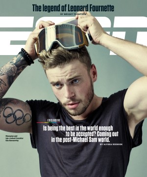 Action sports star Gus Kenworthy is on the cover of ESPN The Magazine's "Being Out" issue.