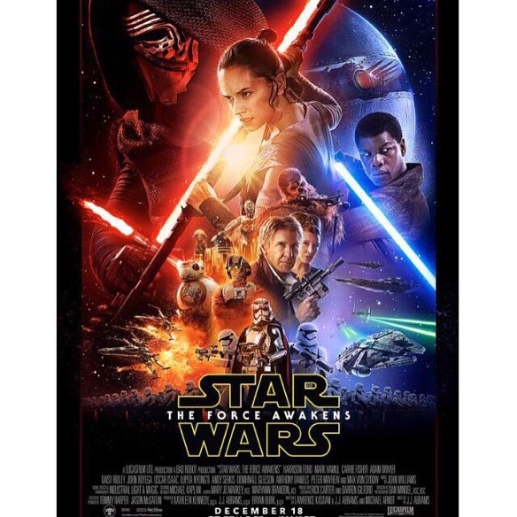 STAR WARS: THE FORCE AWAKENS recently released poster.