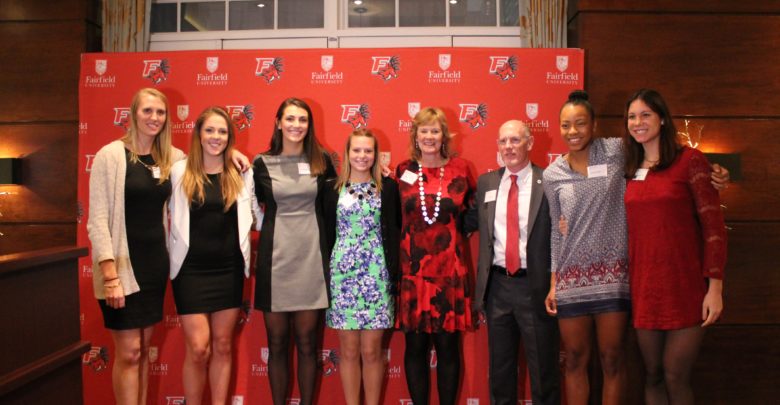 Photo of MacMullan, Elmore honored by Fairfield University