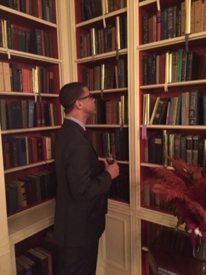 Michael Smith in the White House Presidential Library. (photo courtesy of Jemele Hill)