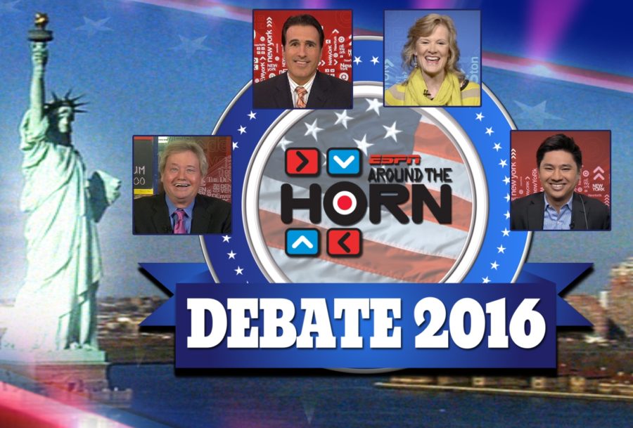 Around The Horn takes on a distinctive look for its April 1 episode.