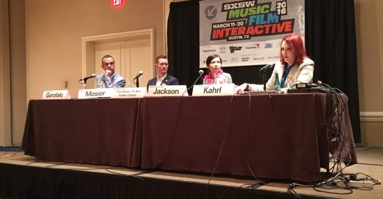Photo of ESPN.com’s Christina Kahrl leads panel discussion on trans athletes at SXSW