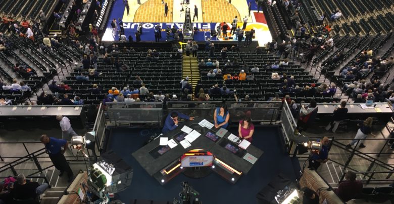 Photo of BTS of ESPN at NCAA Women’s National Championship