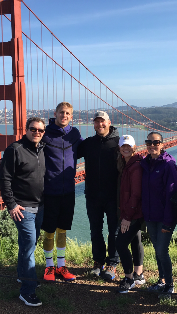 (L-R) Jeremy Anderson, Jared Goff, Lucas Nickerson, Jess Kraus, Shirley Beaman. (Courtesy photo)