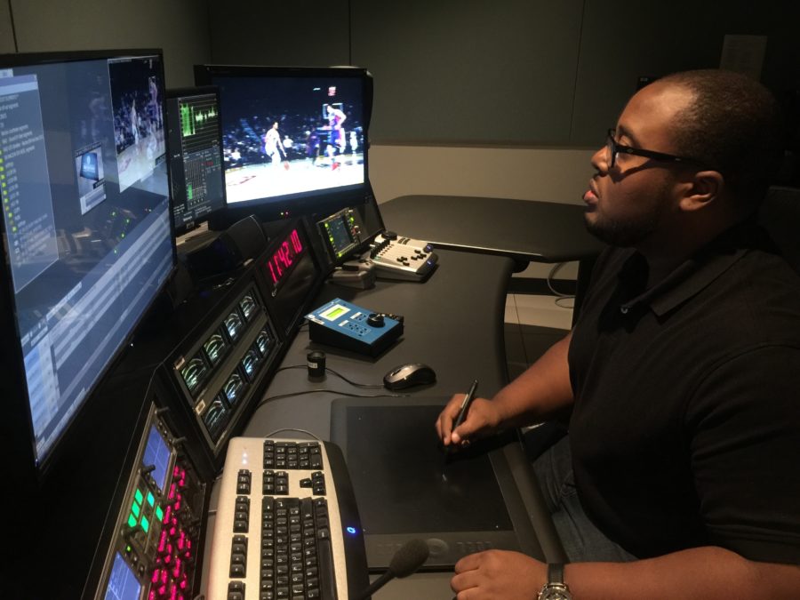 Brandon Lowe is one of many ESPN associate producers who worked on NBA Countdown's Steph Curry 3-point shot highlight package. (Photo courtesy of Brandon Lowe/ESPN)