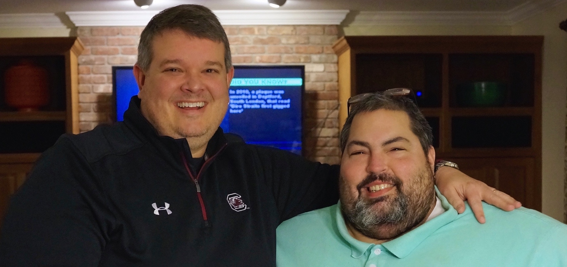 Aaron LaBerge (left) with Mormile. (Courtesy Aaron LaBerge)
