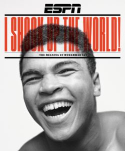 ESPN The Magazine’s  June 28 issue cover with 33 pages devoted to Ali.