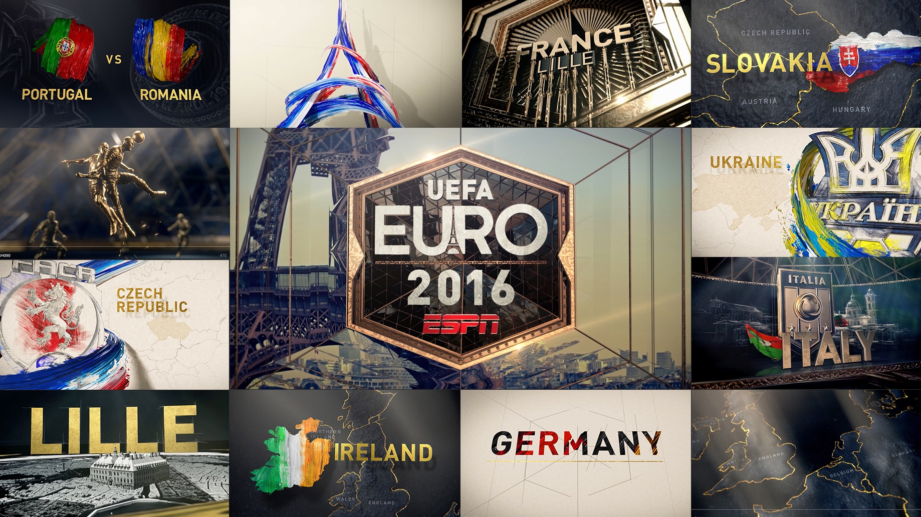 Espn S Euro 16 Designs From Creative Services Live Up To Magnitude Of Global Event Espn Front Row