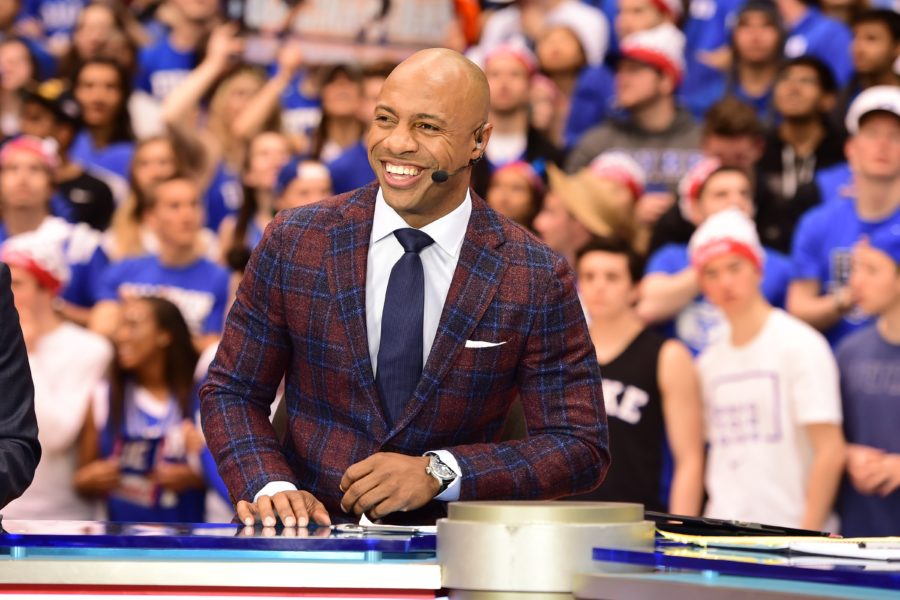 Jay Williams on the set of College GameDay. (Phil Ellsworth/ESPN Images)