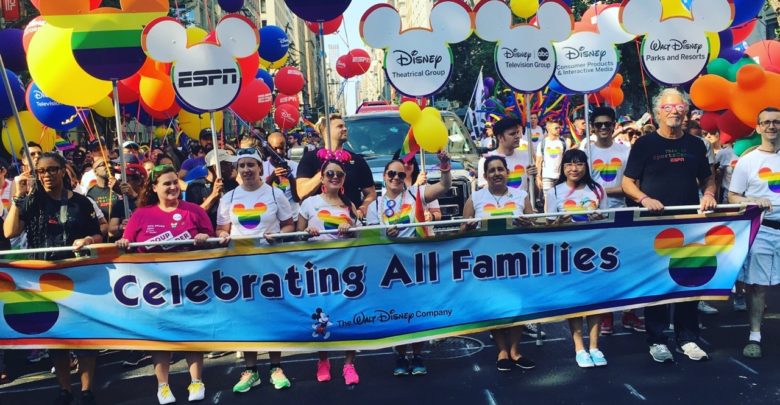 Photo of Disney & ESPN represent at the NYC Pride Parade