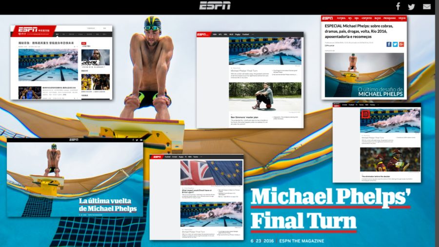 ESPN.com senior writer Wayne Drehs' profile of Michael Phelps was translated into multiple languages for the network's digital sites around the world.